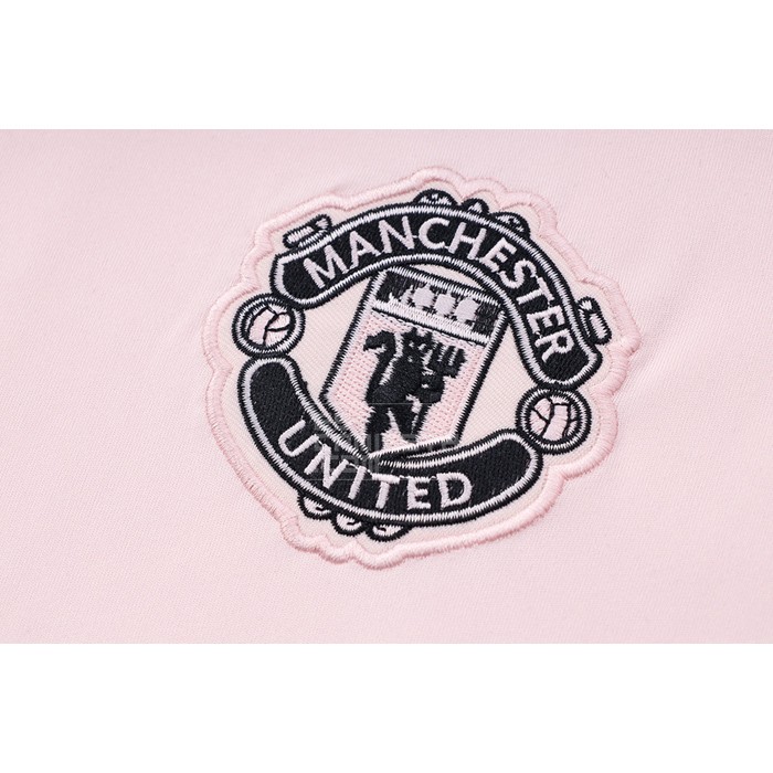 Chandal del Manchester United Manga Corta 22-23 Rosa - Pantalon Corto - Haga un click en la imagen para cerrar